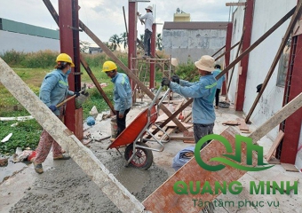 Khám phá dịch vụ thi công phần thô nhà phố 2023 - XD Quang Minh